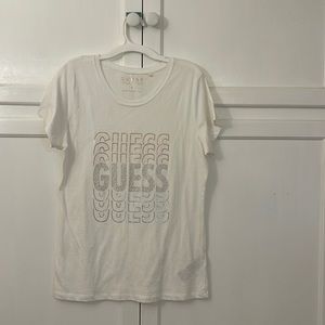 Guess Women’s White Short Sleeve Tee